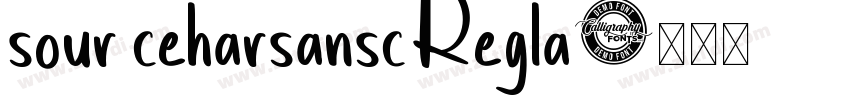 sour ceharsanscRegla字体转换
